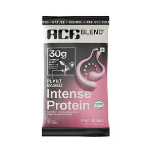Ace Blend Intense 30G Plant Protein, No Added Sugar - Pink Guava/Chocolate Hazelnut  (5 Servings)