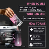 Ace Blend Intense 30G Plant Protein, No Added Sugar - Pink Guava/Chocolate Hazelnut  (5 Servings)