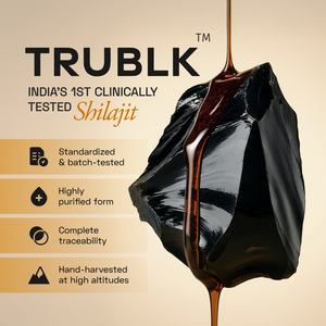 Ace Blend TRUBLK Shilajit Sticks, (30 Servings) - With Over 75% Fulvic Acid & 80+ Trace Minerals