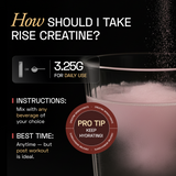 Ace Blend Rise Creatine Monohydrate, (100 servings) - Ultra-Fine & Fast Absorbing, Recovery Support