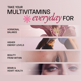 Ace Blend Methylated Multivitamin for Women, (60 Capsules) - Supports Immunity, Focus & Heart Health