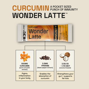 Ace Blend Curcumin Wonder Latte (5 Serves)- High Immunity, Anti inflammation, Cinnamon Flavour