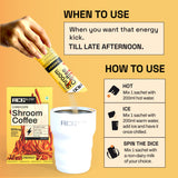 Ace Blend Cordyceps Shroom Coffee, (5 Serves) - Boosts Immunity & Energy, Instant Medium Roast Blend