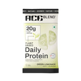 Ace Blend Daily 20G Plant Protein, No Added Sugar - Raw Chocolate / Green Lemonade flavours (5 Servings)