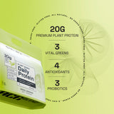 Ace Blend Daily 20G Plant Protein, No Added Sugar - Raw Chocolate / Green Lemonade flavours (5 Servings)