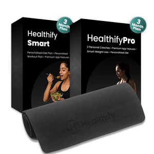 HealthifyMe 3M Smart Plan + 3M Studio + Yoga mat
